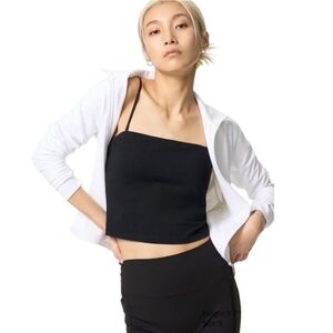 UNIQLO AIRism Black Tube Top Tank Spaghetti Strap Camisole Size M